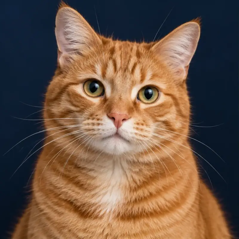 Illustrative cat portrait: The classic